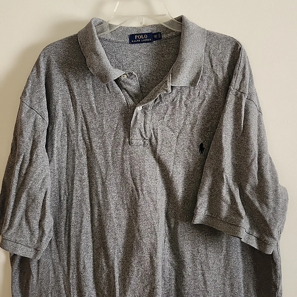 Polo Ralph Lauren Gray Polo Shirt Mens 2XL Tall Classic